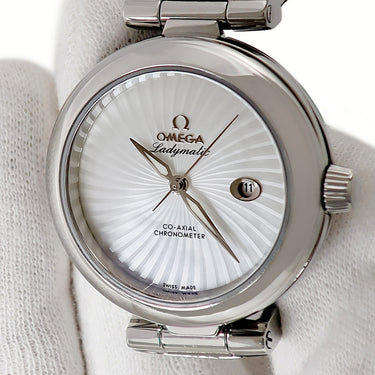 腕時計 オメガ OMEGA デ ヴィル レディーマティック 425.33.34.20.05.001 自動巻き レディース OH済 シェル スーパーノヴァ