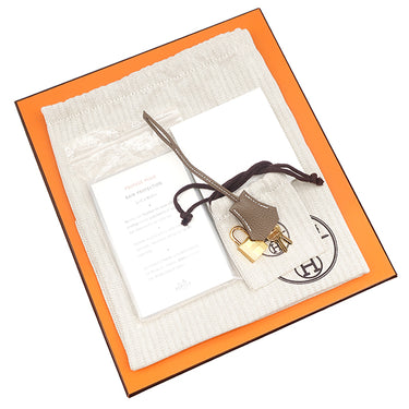 エルメス HERMES バーキン25 エトゥープ トゴ ハンドバッグ ゴールド金具 グレージュ