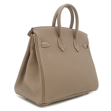 エルメス HERMES バーキン25 エトゥープ トゴ ハンドバッグ ゴールド金具 グレージュ