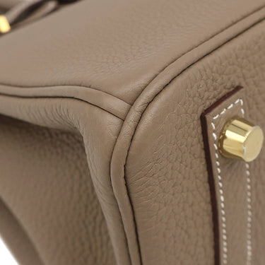 エルメス HERMES バーキン25 エトゥープ トゴ ハンドバッグ ゴールド金具 グレージュ