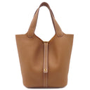 エルメス HERMES ピコタンロックMM ゴールド トリヨンクレマンス ハンドバッグ ゴールド金具 新品 未使用 茶