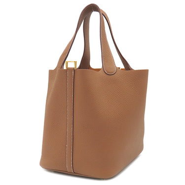 エルメス HERMES ピコタンロックMM ゴールド トリヨンクレマンス ハンドバッグ ゴールド金具 新品 未使用 茶