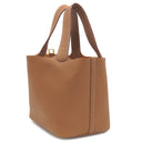 エルメス HERMES ピコタンロックMM ゴールド トリヨンクレマンス ハンドバッグ ゴールド金具 新品 未使用 茶