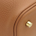 エルメス HERMES ピコタンロックMM ゴールド トリヨンクレマンス ハンドバッグ ゴールド金具 新品 未使用 茶