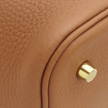 エルメス HERMES ピコタンロックMM ゴールド トリヨンクレマンス ハンドバッグ ゴールド金具 新品 未使用 茶