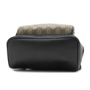 グッチ GUCCI スモール バックパック 429020 ベージュ×ブラック GGスプリームキャンバス レザー リュック・デイパック ブラック金具
