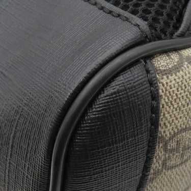 グッチ GUCCI スモール バックパック 429020 ベージュ×ブラック GGスプリームキャンバス レザー リュック・デイパック ブラック金具