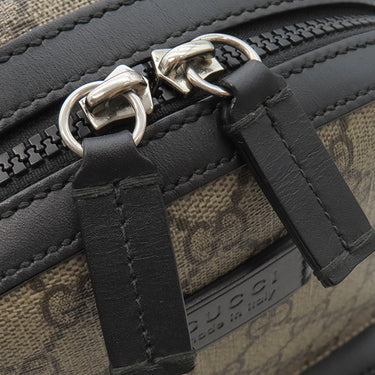 グッチ GUCCI スモール バックパック 429020 ベージュ×ブラック GGスプリームキャンバス レザー リュック・デイパック ブラック金具