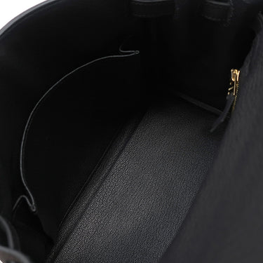 エルメス HERMES ケリー25 内縫い ブラック トゴ 2WAYバッグ ゴールド金具 黒 ショルダー