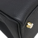 エルメス HERMES ケリー25 内縫い ブラック トゴ 2WAYバッグ ゴールド金具 黒 ショルダー