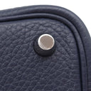 エルメス HERMES ピコタンロックPM ブルーニュイ トリヨンクレマンス ハンドバッグ シルバー金具 紺