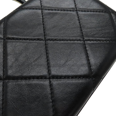 シャネル CHANEL マトラッセ トップハンドル スモール AS4470 ブラック カーフ 2WAYバッグ ゴールド金具 黒 チェーンショルダー