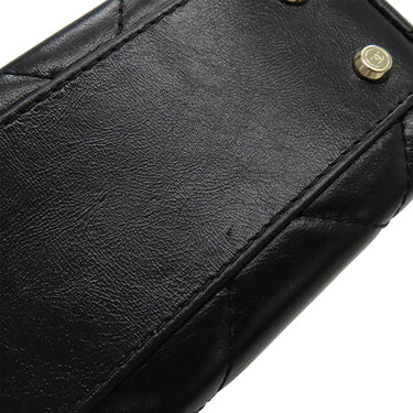 シャネル CHANEL マトラッセ トップハンドル スモール AS4470 ブラック カーフ 2WAYバッグ ゴールド金具 黒 チェーンショルダー