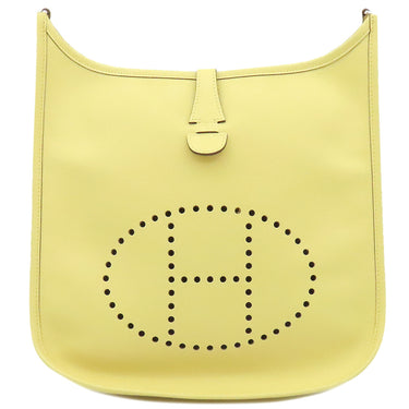 エルメス HERMES エヴリン3 PM ジョーヌプッサン ヴォーエプソン ショルダーバッグ シルバー金具 黄色