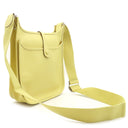 エルメス HERMES エヴリン3 PM ジョーヌプッサン ヴォーエプソン ショルダーバッグ シルバー金具 黄色