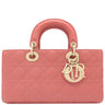 クリスチャン・ディオール Christian Dior レディ D-ジョイ バッグ ピンク ラムスキン 2WAYバッグ ゴールド金具 ハンドバッグ ショルダー