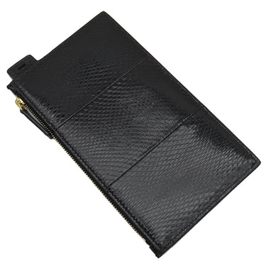 サンローラン SAINT LAURENT チェーンポーチ 669907 ブラック レザー ポーチ ゴールド金具 黒 パイソン型押し