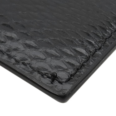 サンローラン SAINT LAURENT チェーンポーチ 669907 ブラック レザー ポーチ ゴールド金具 黒 パイソン型押し