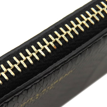 サンローラン SAINT LAURENT チェーンポーチ 669907 ブラック レザー ポーチ ゴールド金具 黒 パイソン型押し