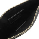 サンローラン SAINT LAURENT チェーンポーチ 669907 ブラック レザー ポーチ ゴールド金具 黒 パイソン型押し