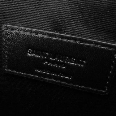 サンローラン SAINT LAURENT チェーンポーチ 669907 ブラック レザー ポーチ ゴールド金具 黒 パイソン型押し