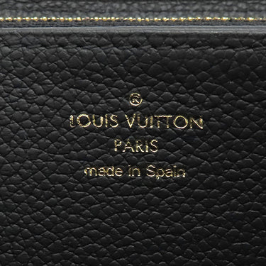 ルイヴィトン LOUIS VUITTON ジッピー ウォレット M61864 ノワール モノグラムアンプラント 長財布 ゴールド金具 黒 ラウンドファスナー