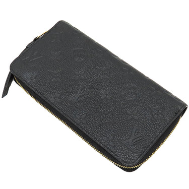 ルイヴィトン LOUIS VUITTON ジッピー ウォレット M61864 ノワール モノグラムアンプラント 長財布 ゴールド金具 黒 ラウンドファスナー