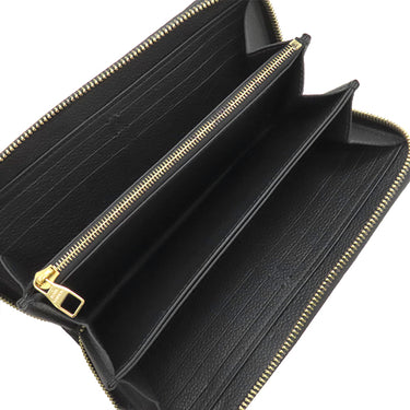 ルイヴィトン LOUIS VUITTON ジッピー ウォレット M61864 ノワール モノグラムアンプラント 長財布 ゴールド金具 黒 ラウンドファスナー
