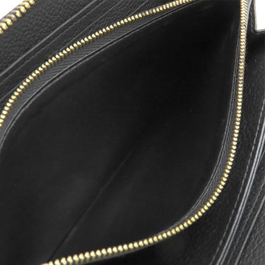 ルイヴィトン LOUIS VUITTON ジッピー ウォレット M61864 ノワール モノグラムアンプラント 長財布 ゴールド金具 黒 ラウンドファスナー
