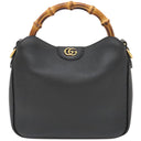 グッチ GUCCI ダイアナ スモール 746251 UAAAY 1092 ブラック レザー 2WAYバッグ ゴールド金具 黒 ショルダー バンブー