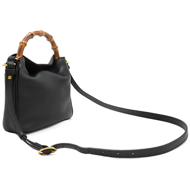 グッチ GUCCI ダイアナ スモール 746251 UAAAY 1092 ブラック レザー 2WAYバッグ ゴールド金具 黒 ショルダー バンブー