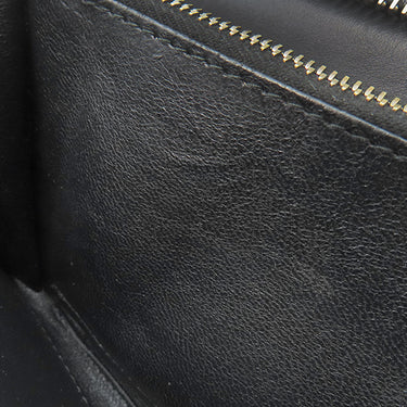 ボッテガヴェネタ BOTTEGA VENETA イントレチャート ラウンドファスナー 長財布 114076V001N1000 ブラック ラムスキン 長財布 ガンメタル金具 黒