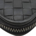 ボッテガヴェネタ BOTTEGA VENETA イントレチャート ラウンドファスナー 長財布 114076V001N1000 ブラック ラムスキン 長財布 ガンメタル金具 黒