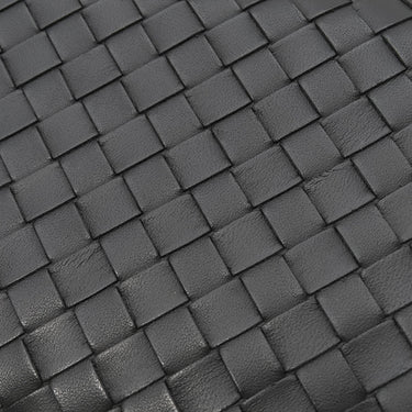 ボッテガヴェネタ BOTTEGA VENETA イントレチャート ラウンドファスナー 長財布 114076V001N1000 ブラック ラムスキン 長財布 ガンメタル金具 黒