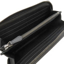 ボッテガヴェネタ BOTTEGA VENETA イントレチャート ラウンドファスナー 長財布 114076V001N1000 ブラック ラムスキン 長財布 ガンメタル金具 黒