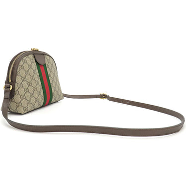 グッチ GUCCI オフィディア GGショルダーバッグ 499621 ベージュ×エボニー GGスプリームキャンバス レザー ショルダーバッグ ゴールド金具 茶 緑 赤 シェリーライン