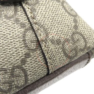 グッチ GUCCI オフィディア GGショルダーバッグ 499621 ベージュ×エボニー GGスプリームキャンバス レザー ショルダーバッグ ゴールド金具 茶 緑 赤 シェリーライン