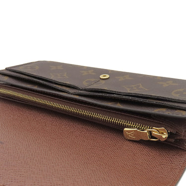 ルイヴィトン LOUIS VUITTON ポルトフォイユ サラ M60531 モノグラム モノグラムキャンバス 長財布 ゴールド金具 茶