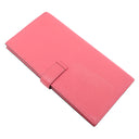 エルメス HERMES ベアンスフレ ローズリップスティック シェーブル 長財布 ゴールド金具 二つ折り財布