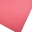 エルメス HERMES ベアンスフレ ローズリップスティック シェーブル 長財布 ゴールド金具 二つ折り財布