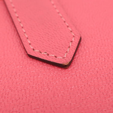 エルメス HERMES ベアンスフレ ローズリップスティック シェーブル 長財布 ゴールド金具 二つ折り財布