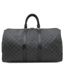 ルイヴィトン LOUIS VUITTON キーポル バンドリエール45 N41418 ダミエグラフィット ダミエグラフィットキャンバス 2WAYバッグ シルバー金具 黒 ボストン ネームタグ欠品