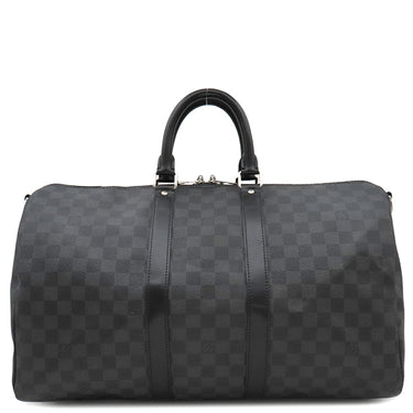 ルイヴィトン LOUIS VUITTON キーポル バンドリエール45 N41418 ダミエグラフィット ダミエグラフィットキャンバス 2WAYバッグ シルバー金具 黒 ボストン ネームタグ欠品