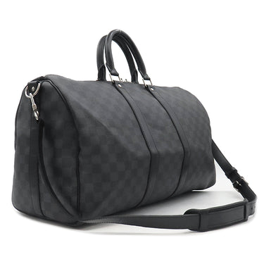 ルイヴィトン LOUIS VUITTON キーポル バンドリエール45 N41418 ダミエグラフィット ダミエグラフィットキャンバス 2WAYバッグ シルバー金具 黒 ボストン ネームタグ欠品