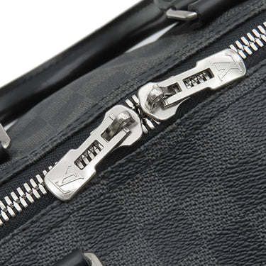 ルイヴィトン LOUIS VUITTON キーポル バンドリエール45 N41418 ダミエグラフィット ダミエグラフィットキャンバス 2WAYバッグ シルバー金具 黒 ボストン ネームタグ欠品