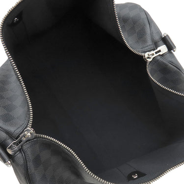 ルイヴィトン LOUIS VUITTON キーポル バンドリエール45 N41418 ダミエグラフィット ダミエグラフィットキャンバス 2WAYバッグ シルバー金具 黒 ボストン ネームタグ欠品