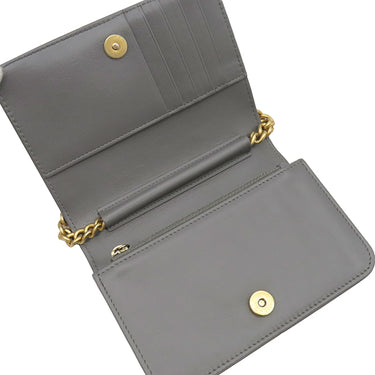 シャネル CHANEL ボーイシャネル チェーンショルダー ミニ AP2464 グレー キャビアスキン チェーンウォレット ヴィンテージ金具 ココマーク