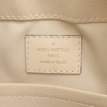 ルイヴィトン LOUIS VUITTON サントンジュ M43559 クレーム モノグラムキャンバス レザー ショルダーバッグ ゴールド金具 茶 白