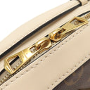 ルイヴィトン LOUIS VUITTON サントンジュ M43559 クレーム モノグラムキャンバス レザー ショルダーバッグ ゴールド金具 茶 白