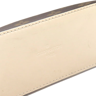 ルイヴィトン LOUIS VUITTON サントンジュ M43559 クレーム モノグラムキャンバス レザー ショルダーバッグ ゴールド金具 茶 白